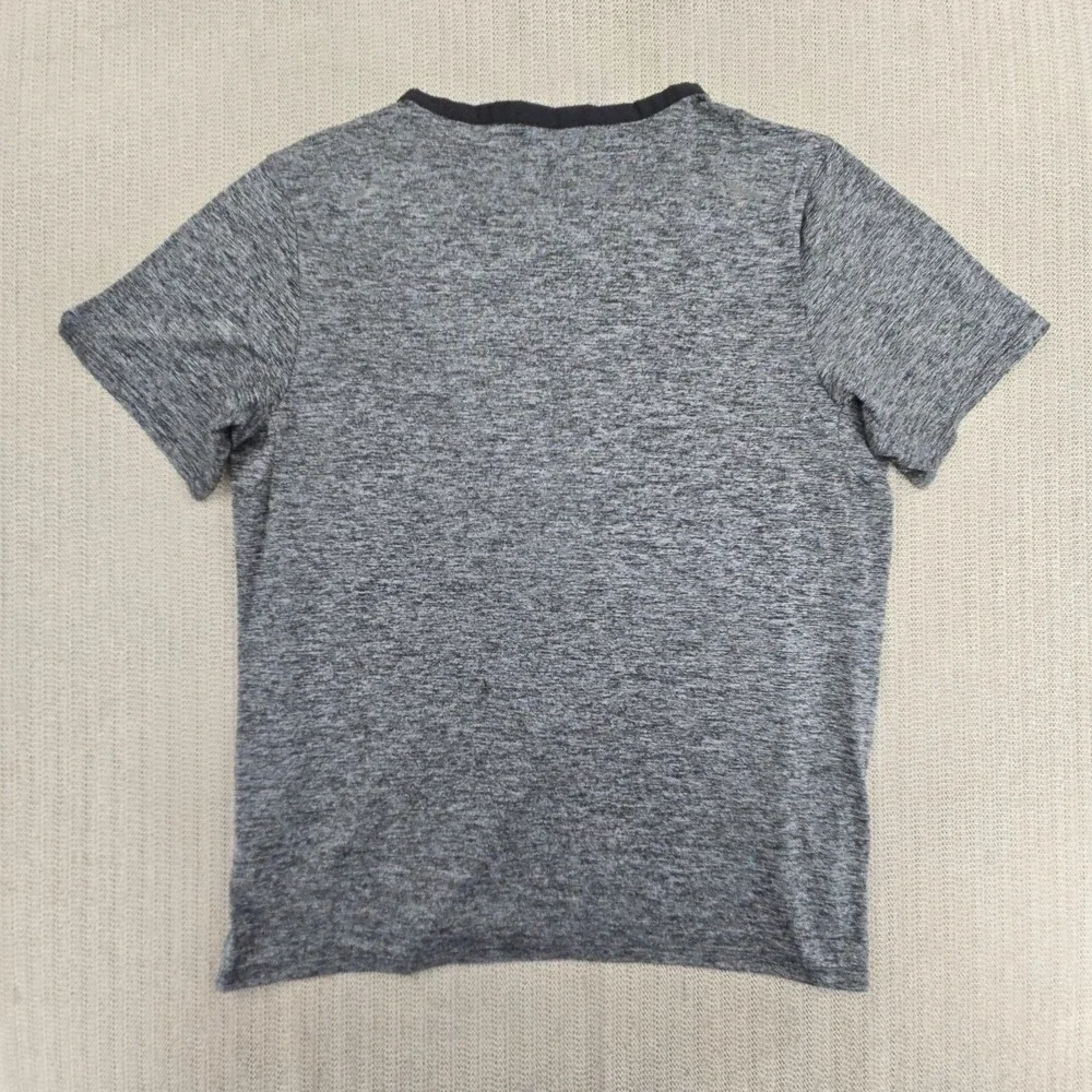 Nike Rise 365 Running Shirt Top Mens Medium Gray Large Dri-FIT Short Sleeve